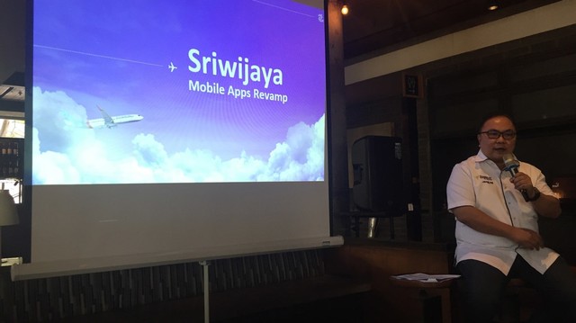 Direktur Niaga Sriwijaya Air, Joseph Dajoe K. Tendean. Foto: Gitario Vista Inasis/kumparan