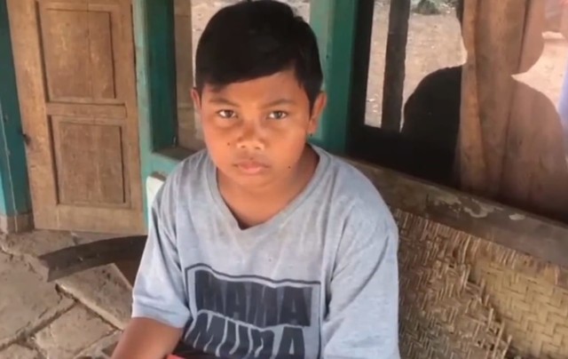 Muhamad Pasha Pratama (12), seorang siswa di Gunungkidul yang terpaksa bersekolah di SMP Swasta lantaran usianya lebih tua 3 hari dari pada pendaftar lainnya. Foto: asa.