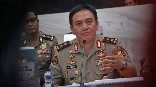 Kepala Divisi Humas Polri, Irjen Pol M. Iqbal saat Konferensi Pers Hasil Kerja TGPF Kasus Penyerangan Novel Baswedan, Rabu (17/7). Foto: Fanny Kusumawardhani/kumparan