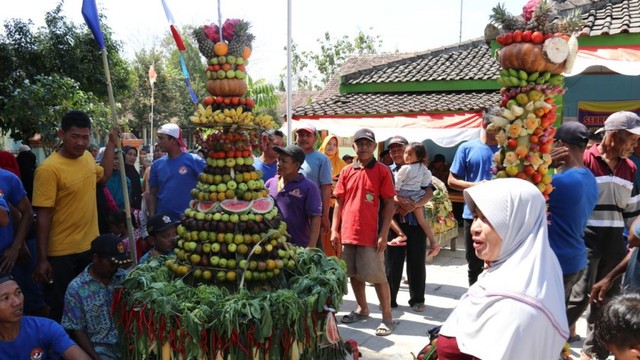 Tradisi Gasdeso yang digelar masyarakat Desa Bogorejo Kecamatan Bogorejo Kabupaten Blora. Rabu Pon (17/07/2019)