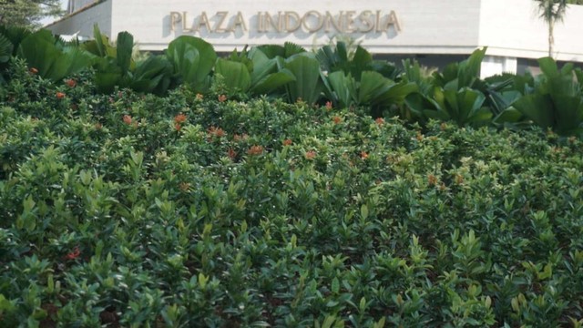 Lokasi getah-getih kesenian bambu di Bundaran HI