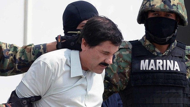 Gembong narkoba Joaquin "El Chapo" Guzman. Foto: AFP/ALFREDO ESTRELLA
