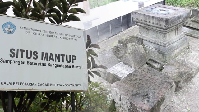 Situs Mantup di Sampangan Baturetno Banguntapan Bantul Yogyakarta. Foto: adn.