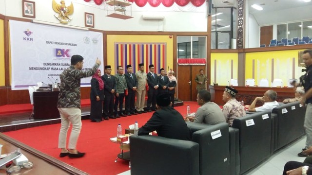 Rapat dengar kesaksian di kantor DPRK Aceh Utara. Dok. KKR Aceh
