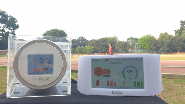 Ilustrasi Penggunaan Air Quality Index (AQI) US dari Origins Lasser Egg. Foto: kumparan/Alfadillah