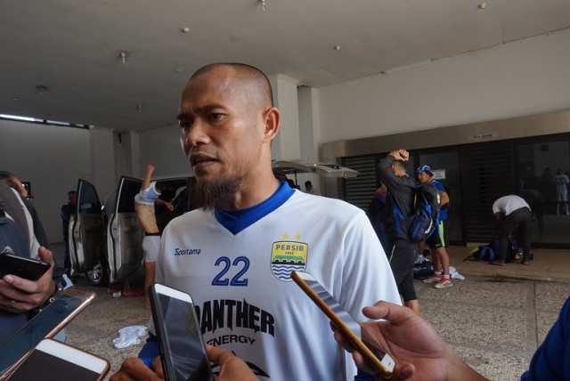 Kapten tim Persib Bandung Supardi Nasir. (Ananda Gabriel)