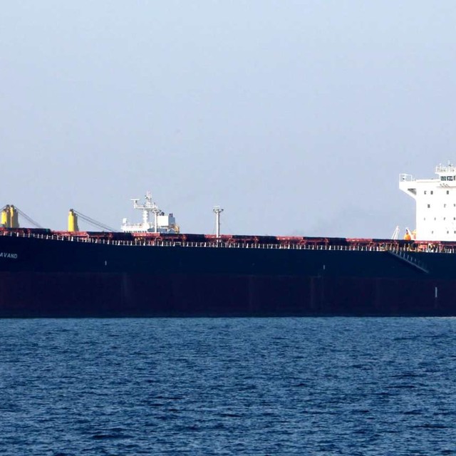 Kapal tanker minyak asing yang disita Iran. Foto: AFP/ATTA KENARE