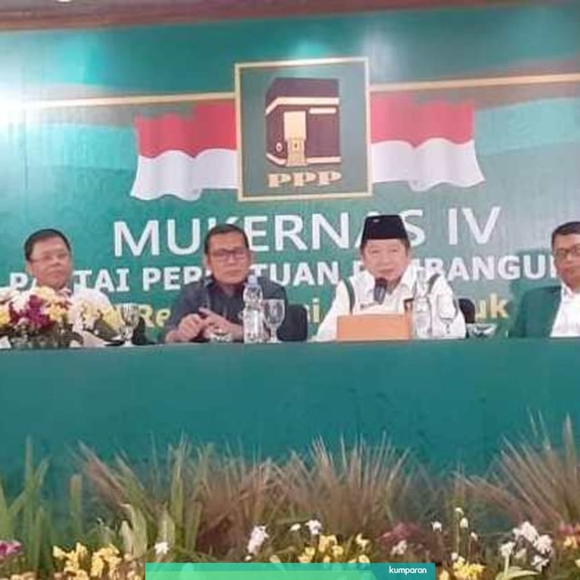 Konferensi hasil Mukernas IV PPP diSerang, Banten, Sabtu (20/7). Foto: Rafyq Panjaitan/kumparan