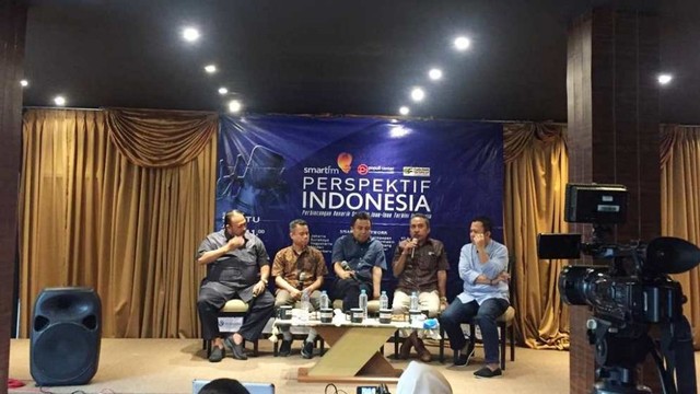 Diskusi Gado-gado Boplo 'Golkar Gejolak Lagi' di Cikini, Jakarta Pusat. Foto: Paulina Herasmaranindar/kumparan
