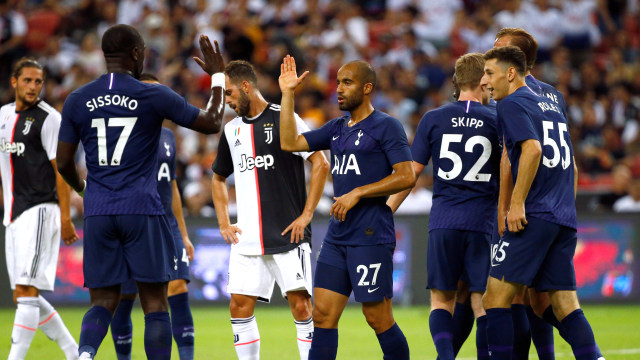 Selebrasi gol Lucas Moura ke gawang Juventus. Foto: REUTERS/Feline Lim