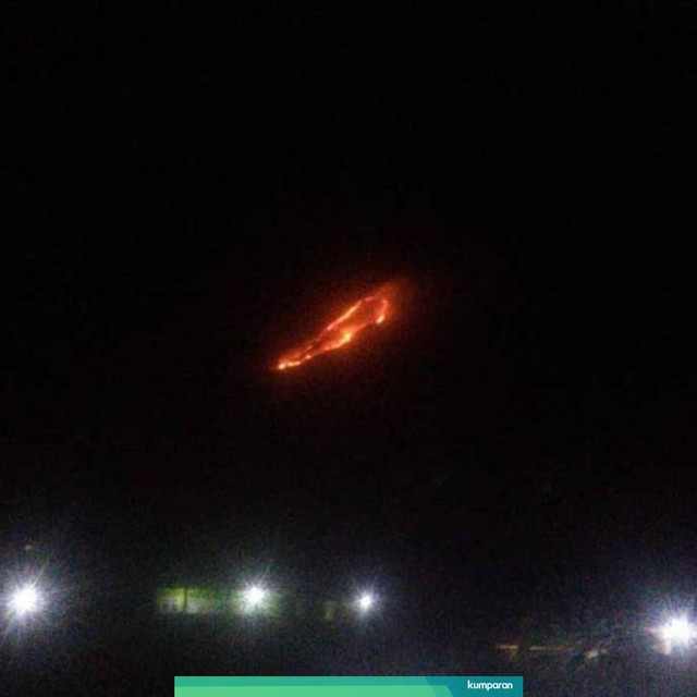Api di Gunung Panderman. Foto: Dok. Istimewa