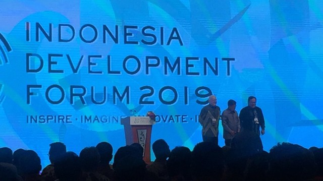 Wakil Presiden RI, Jusuf Kalla dan Kepala Bappenas Buka IDF 2019 di Jakarta Convention Center Jakarta, Senin (22/7). Foto: Nurul Nur Azizah/kumparan