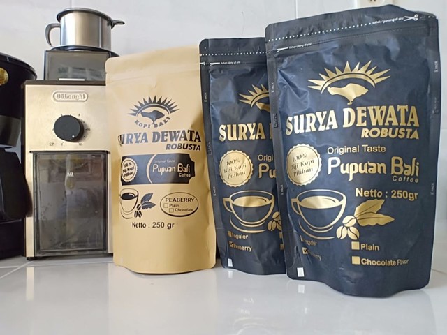 Kopi Robusta dari Pupuan, Tabanan yang diprosuksi PT Surya Dewata (kanalbali/IST)