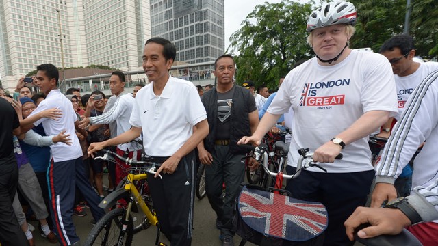 Boris Johnson, Presiden Indonesia Joko Widodo,Basuki Tjahaja Purnama alias Ahok