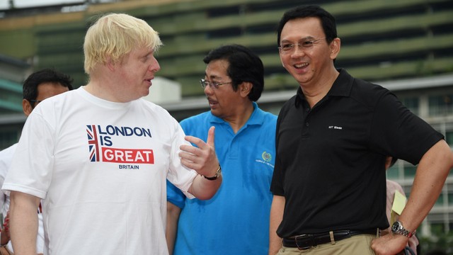 Boris Johnson, Presiden Indonesia Joko Widodo,Basuki Tjahaja Purnama alias Ahok