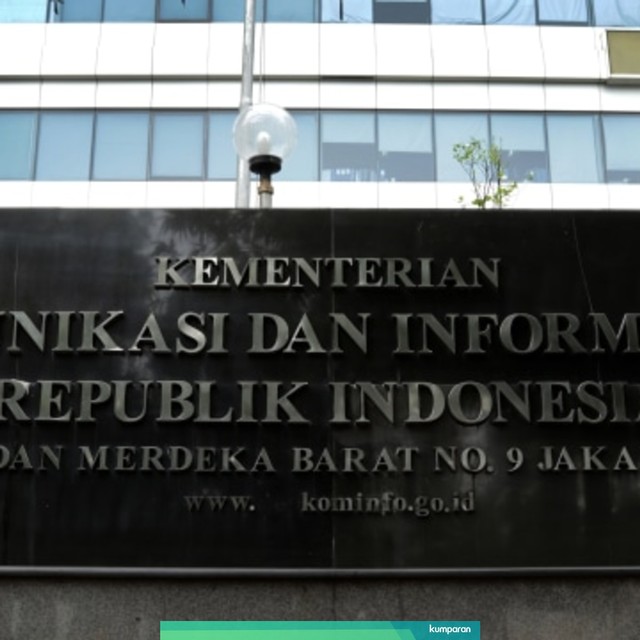 Kantor Kementerian Komunikasi dan Informatika di Jakarta. Foto: Fanny Kusumawardhani/kumparan