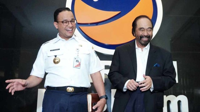 Anies Baswedan di DPP partai NasDem, Anies bertemu Surya Paloh