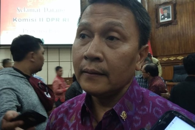 Mardani Ali saat berada di Kantor Gubernur Bali, Senin (29/7) - kanalbali/KAD