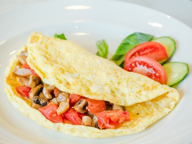 Ilustrasi omelet sayuran Foto: Shutter Stock