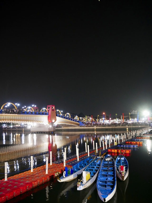 Pemandangan Malam Hari di Festival Cisadane, Tangerang. Doc. Istimewa Dede Ariyanto