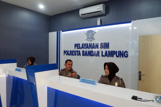Ruang pelayanan SIM Polresta Bandar Lampung | Foto : Obbie Fernando/Lampung Geh