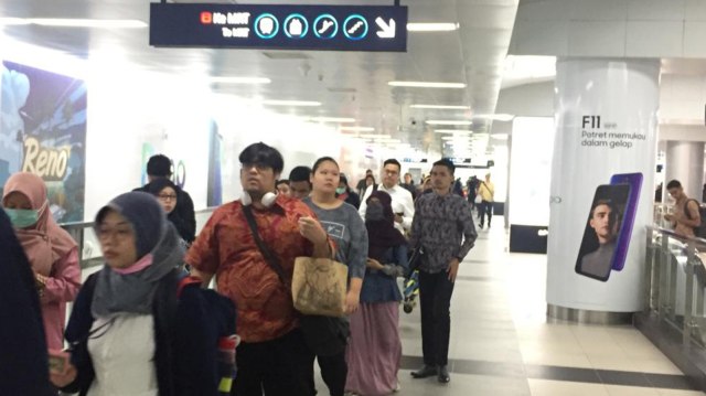 Suasana di Stasiun MRT HI saat pagi. Foto: Andesta Herli/kumparan