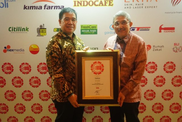 com-Pertamina Fastron Raih The Champion of Indonesia Original Brands 2019 Foto: Dok. Pertamina