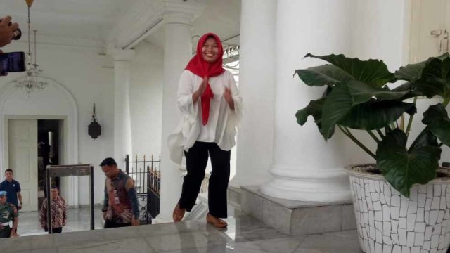 Baiq Nuril Temui Jokowi di Istana Bogor