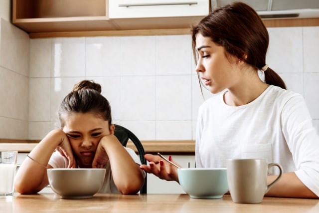 com-Ilustrasi anak yang menolak sarapan. Foto: Shutterstock