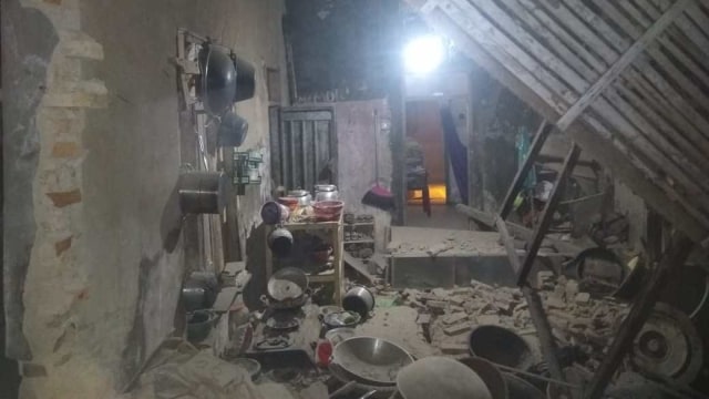 Kerusakan bangunan di Pandeglang akibat gempa. Foto: Dok. Istimewa