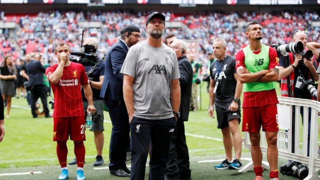 Juergen Klopp selepas laga Community Shield 2019. Foto: REUTERS/David Klein
