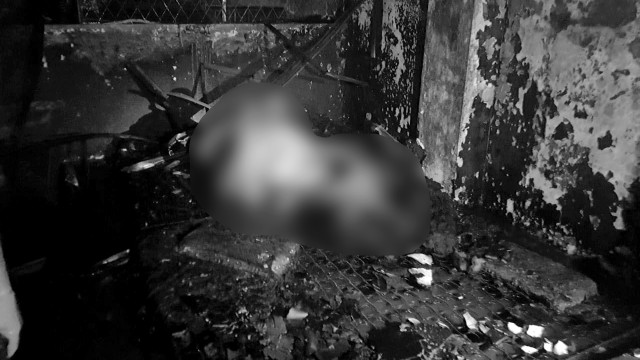 Korban kebakaran di Teluk Gong, Penjaringan, Jakarta Utara