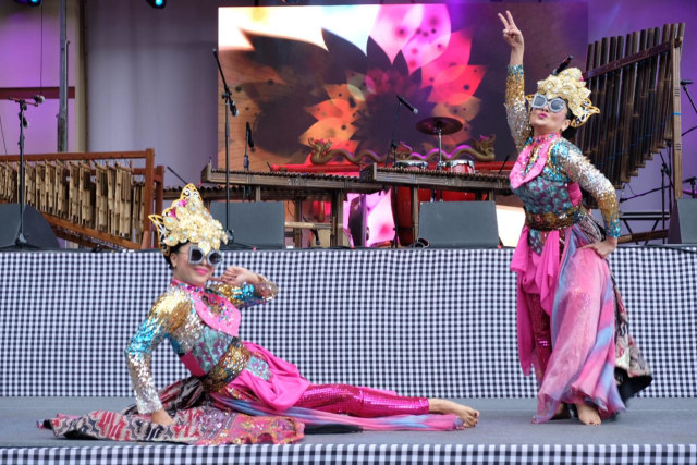 com-Kementerian Pariwista, pertunjukkan tari di Festival Wonderful Indonesia Rusia Foto: Dok. Kementerian Pariwisata