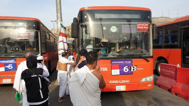 Bus salawat di Makkah. Foto: Denny Armandhanu/kumparan
