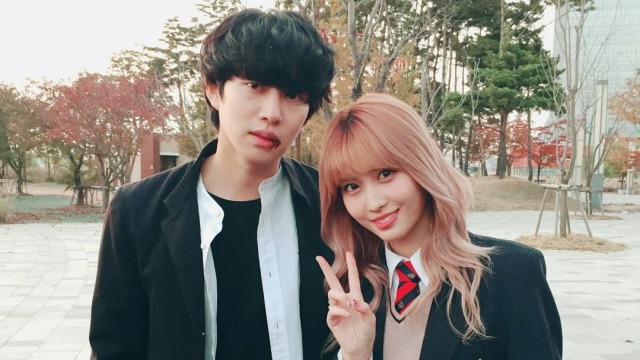 Heechul Super Junior dan Momo Twice Foto: Instagram/@kimheenim