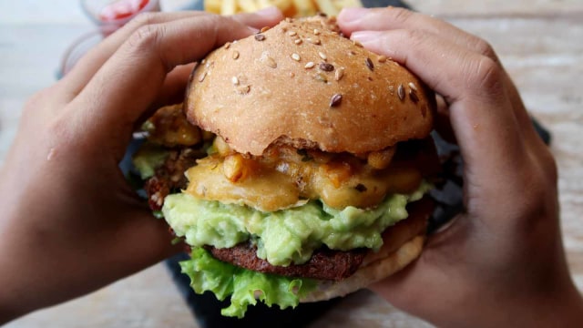Veggie Burger Foto: Meiliani/kumparan