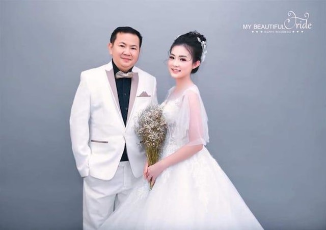 Kelvin saat menggelar pesta pernikahan (Foto: Batamnews)