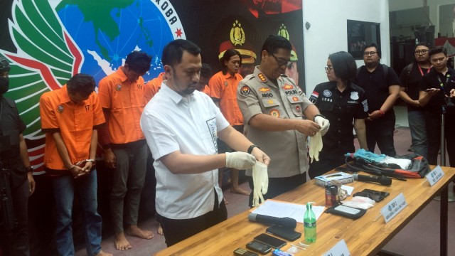 Jumpa Pers Kasus Penyalagunaan Narkoba di Mapolda Metro Jaya. Foto: Raga Imam/kumparan
