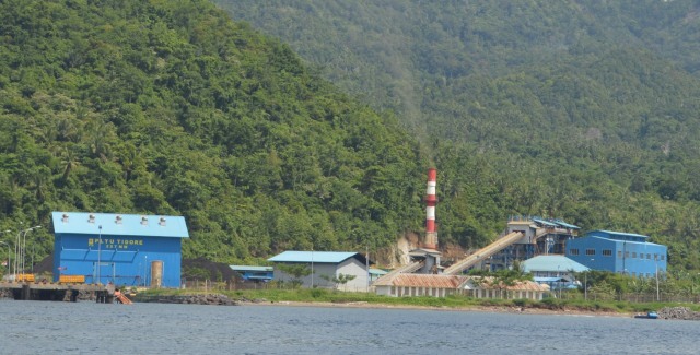 Area Pembangkit Listrik Tenaga Uap (PLTU) Tidore nampak dari depan. Foto: Olis/cermat