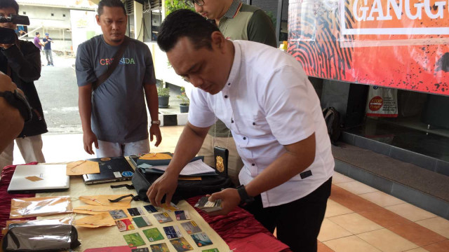 Polres Sleman, tersangka dan barang bukti