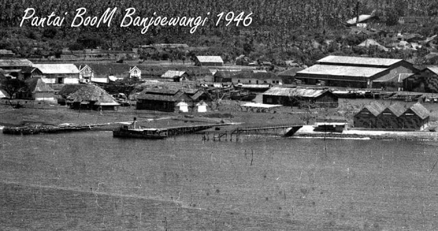 Photo Udara Pantai BooM Banjoewangi 1946-Sumber@media-kitlv.nl