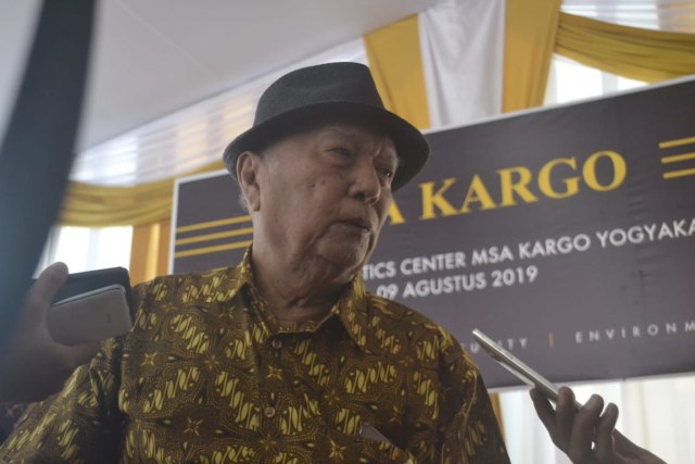 Chairman MSA Kargo, Monang Sianipar, ditemui di sela pembukaan gudang logistik center MSA Kargo di Ringroad Barat Tamantirto Kasihan Bantul Jumat (9/8/2019). Foto: atx.