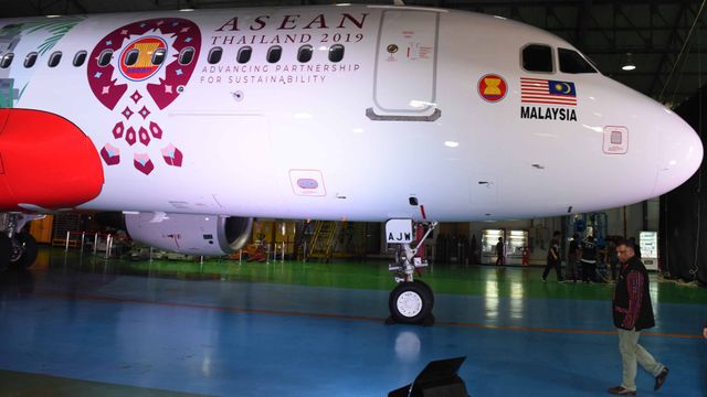 AirAsia Airbus A320, corak "livery" baru bertema "Sustainable ASEAN"