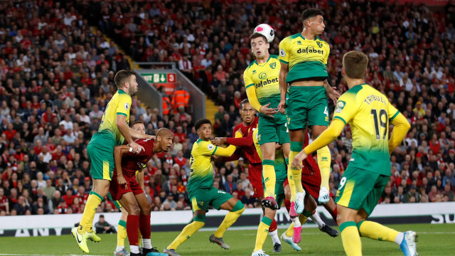 Laga Liverpool vs Norwich City. Foto: Reuters/Carl Recine