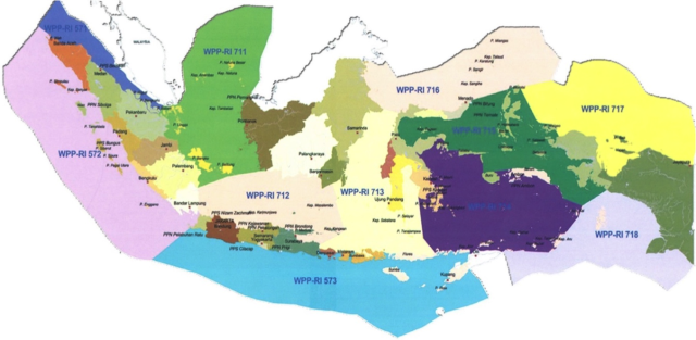 Peta 11 Wilayah Pengelolaan Perikanan Negara Republik Indonesia (WPP-NRI) Sumber: Direktorat Jenderla Perikanan Tangkap-KKP