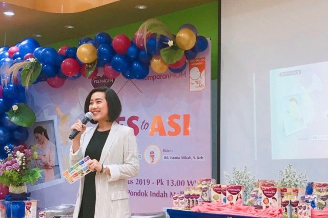 Perwakilan dari Prenagen dalam Acara Say Yes to ASI