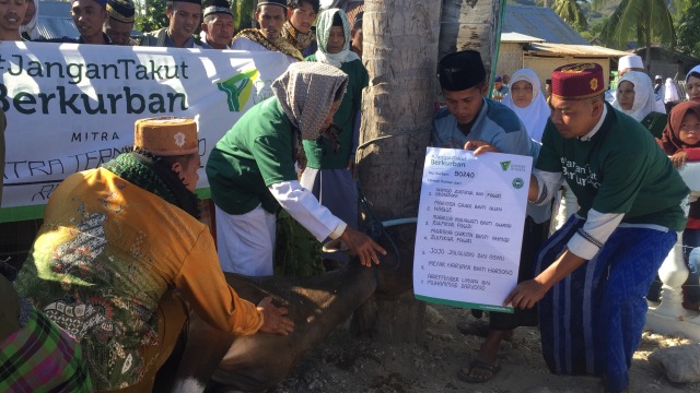 Pemotongan hewan kurban bersama Dompet Dhuafa, NTT