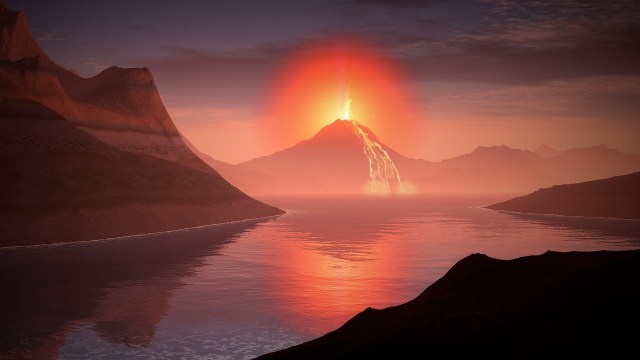 Ilustrasi erupsi gunung api. (Foto: pixabay)