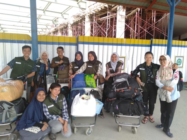 Pengajar Muda IM saat tiba di Ambon (10/8). Dok Emma Hanubun