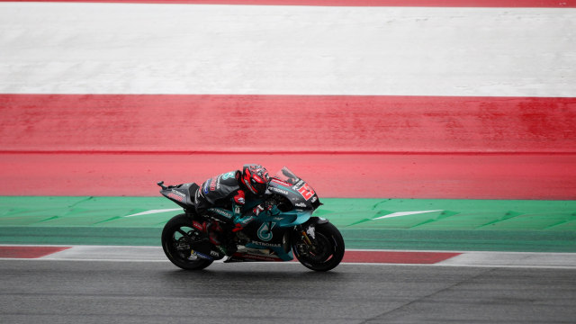 Aksi pebalap MotoGP SRT Yamaha, Fabio Quartararo. Foto: REUTERS/Lisi Niesner